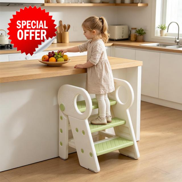 Toddler Step Stool with Handles