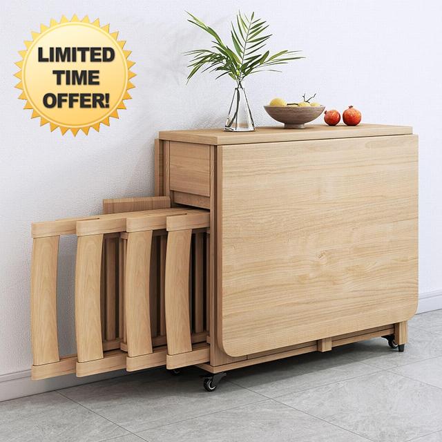 Drop Leaf Table with Chairs
