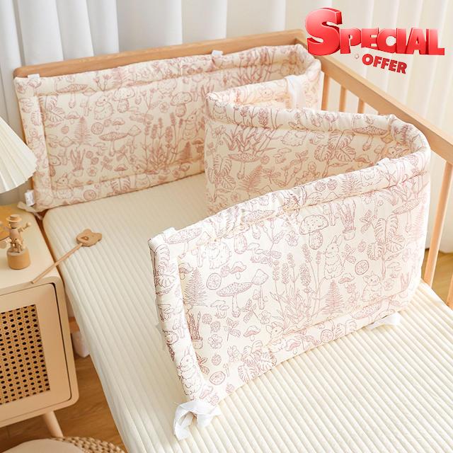 Breathable Cot Bumper & Toddler Bed Guard Set
