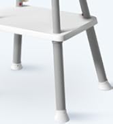Text reads 'Chairs'. Abstract white sculptural seating elements in snow-covered environment, showing various angles and perspectives.