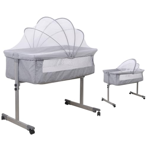 Bedside Cot with Mattress Included & Mosquito Net