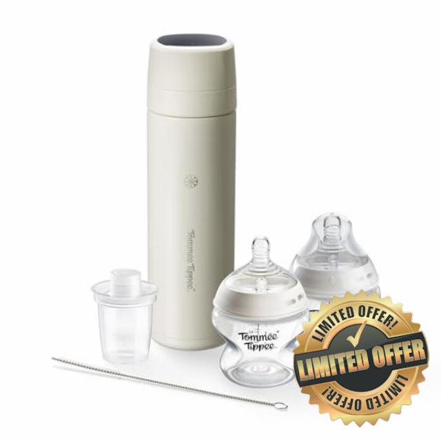 Tommee Tippee PrepGo Portable Formula Feed Maker & Newborn Bottles