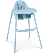 GYMAX High Chairs for Babies and Toddlers, Foldable Highchairs with Adjustable Seat Heights & Bac...