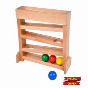 Educational Ball Track Parent-Child Play Visual Tracking Toy Wooden Balls Color Sorting Ball Toy for Preschool