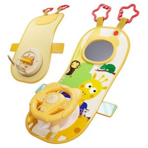 360° Rotation Baby Steering Wheel Toy with Mirror