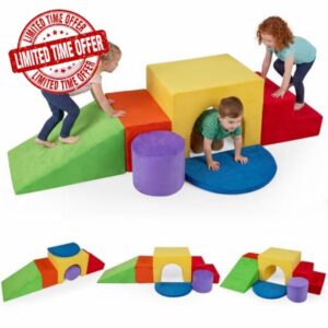 COSTWAY Toddler Climb and Crawl Foam Play Set