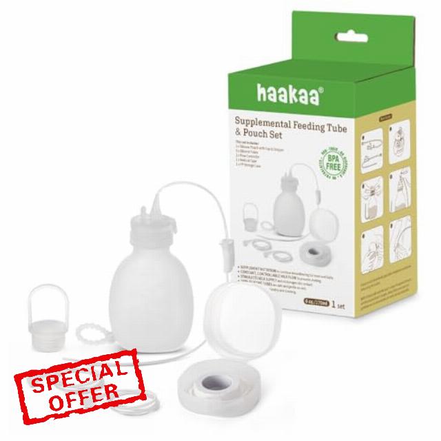haakaa Supplemental Feeding Tube & Pouch Set