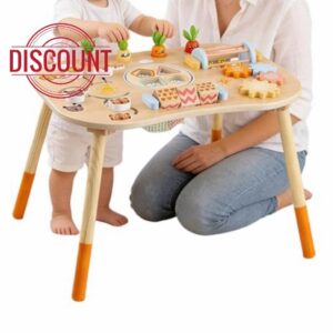 Wooden Activity Table For 1-3 Year Old