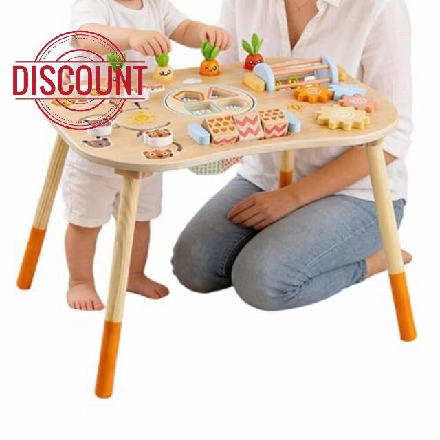 Wooden Activity Table For 1-3 Year Old