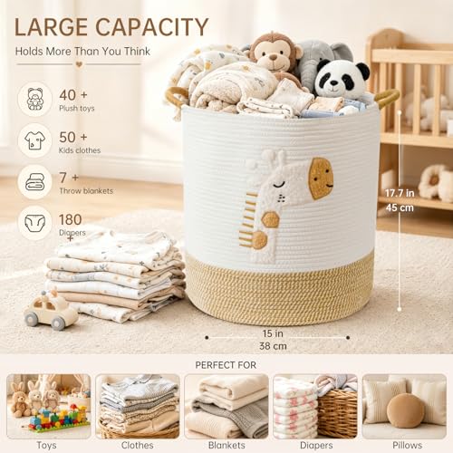 Stuffed Animal Storage Toy Box with Handles