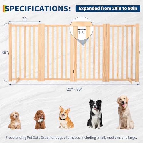 Tall 90cm Indoor Safety Puppy Fence for Doorways