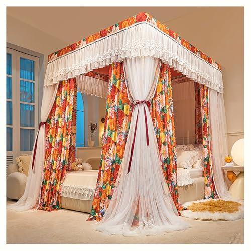 2-Layer Bed Canopy with Curtains