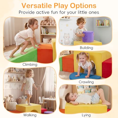 6 Piece Educational Soft Foam Climbing Blocks
