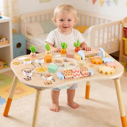 Sensory Table Activity Center With Shape Sorter