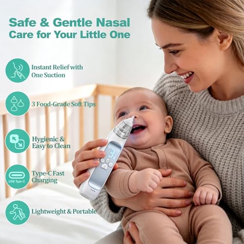 Rechargeable Snot Sucker with Soothing Music & Light
