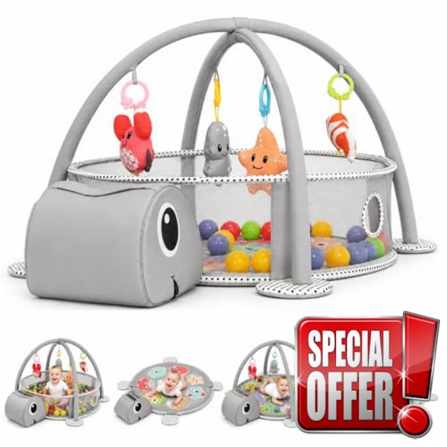 Extra Large Baby Playmat with Baby Gym