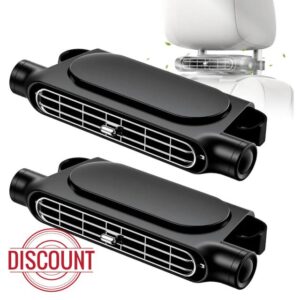 2Pcs Car Fan Backseat Car Cooling Fan