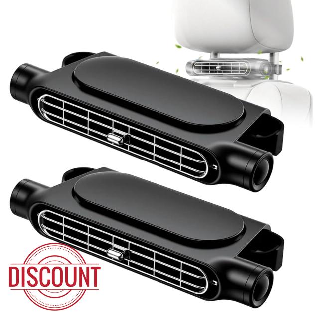 2Pcs Car Fan Backseat Car Cooling Fan