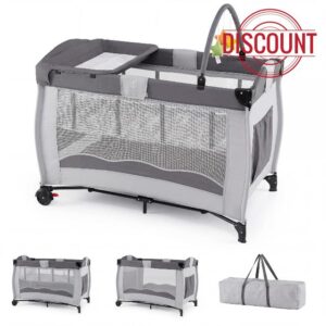 COSTWAY 4 in 1 Travel Cot