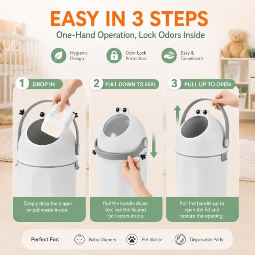 Push-Lift Lid & Carry Handle