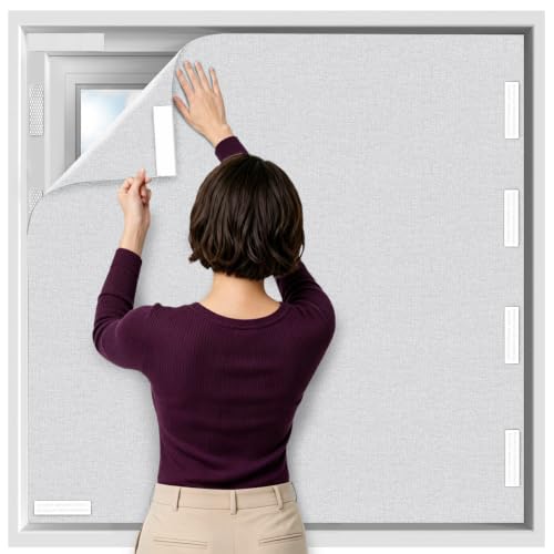Temporary No Drill Cuttable Magnetic Black out Window Cover
