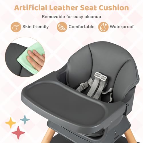 Infant Feeding Chair for 6-36 Months (Dark Grey)