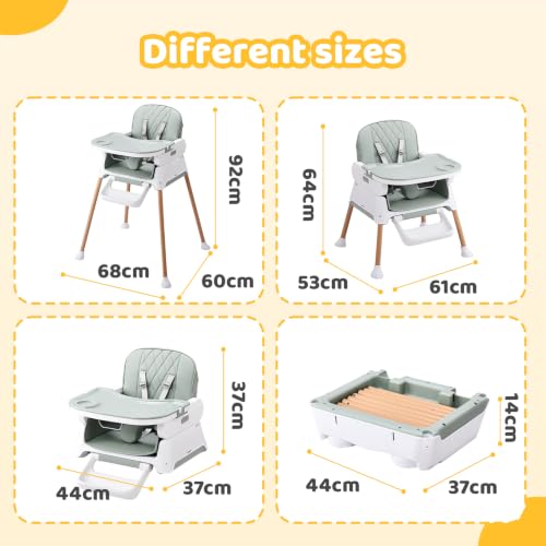 Adjustable Height with Detachable Tray