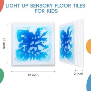 12" Sensory Mats with Sound & Touch-Activated 7-Color Changing LEDs
