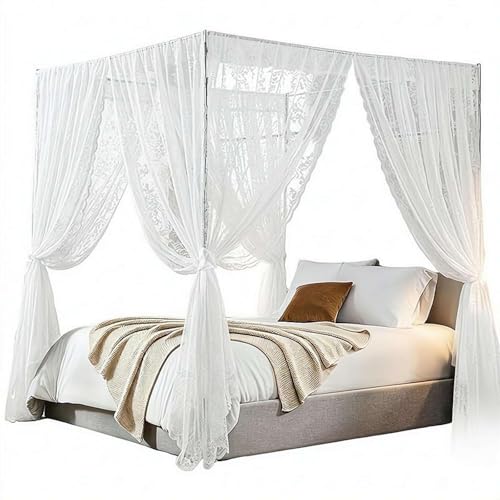 Queen Size Lace Canopys Curtains for Beds