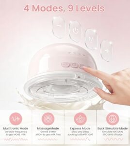 Wearable Breast Pumps 4 Modes 9 Levels