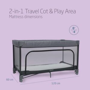 2-in-1 Travel Cot & Play Area