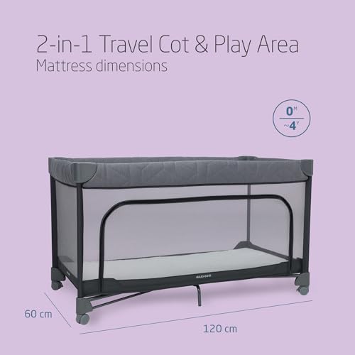 2-in-1 Travel Cot & Play Area