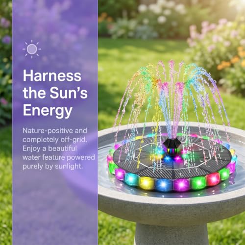 Rechargeable Floating Pool Fountains with LED Lights