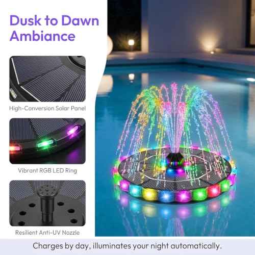 Bubble Fountain Bath Toy for Kids with 8 Spray Patterns for Water Play (1pc)