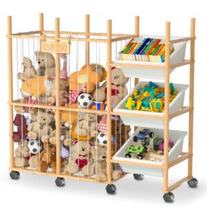 Wooden Teddy Storage | Toy Storage for Stuffed Animals