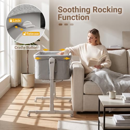 Removable Mattress & Breathable Mesh Sides for Newborns Aged 0-6 Months