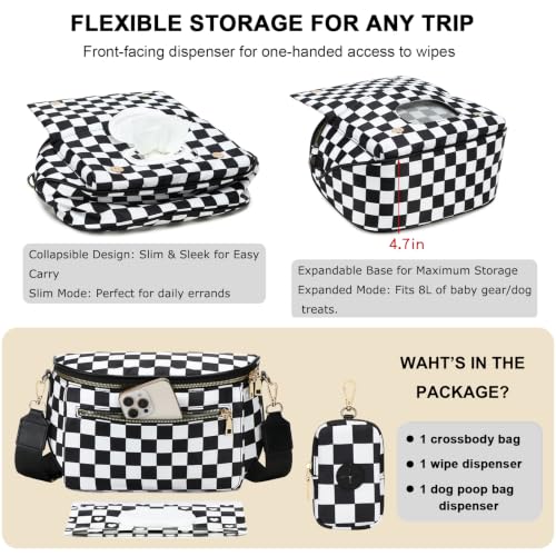 Water-repellent Nylon Shoulder Bag for Dog Walking and Travel