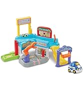Text reads 'Image 7'. Toy vehicle playset featuring colorful plastic tracks, gas station elements, and toy cars shown from multiple angles.