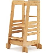 Maxmass 3-Tier Step Stool, Folding Ladder Stool, Foot Stools Ladder Flower Shelf Portable Wooden ...