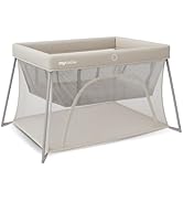 My Babiie Travel Cot - Lightweight, From Birth to 15kg, Easy Fold & Compact, Travel Bag, 120cm x ...
