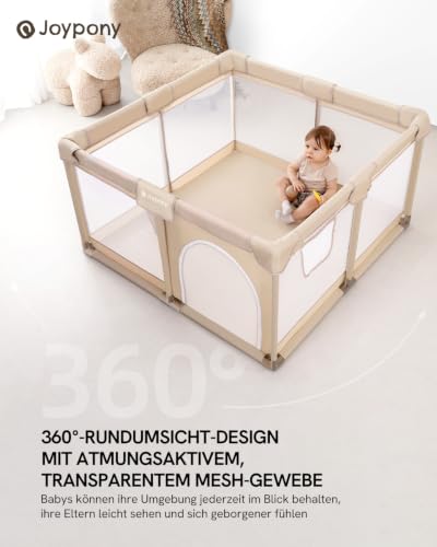 Baby Playpen with Breathable 360° Mesh