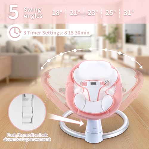 Baby Bouncer Chair with 5 Swing Speed