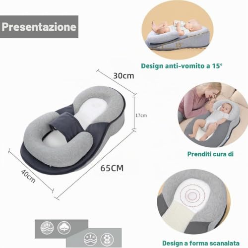 for Newborns 0-12 Months Travel Bassinet & Nest Bed (Large: 63X40x17cm)