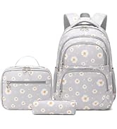 Armbq Daisy Prints Girls School Bag Children Backpack for Teens Elementary Causal Daypacks with L...