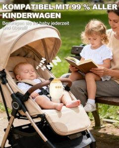 Baby Stroller Rocker with Rechargeable USB-C Battery | 11 Soothing Sounds