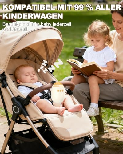 Baby Stroller Rocker with Rechargeable USB-C Battery | 11 Soothing Sounds