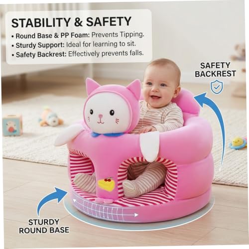 Cute Cat (40x40x35cm) Seat Infant Sitting Floo