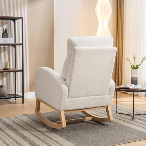Armchair Glider | Comfortable high backrest and side pocket with ergonomic support