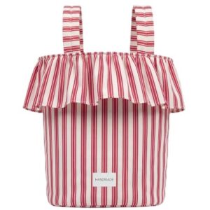 Cotton Stroller Organizer with Waterproof Lined for Moms Baby Travel(Ruffles Style