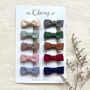 cherssy hair bow clips for baby girls
